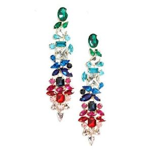 Stella+Ruby Rainbow Statement Earrings New in Box